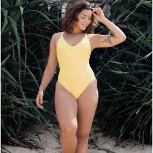 Indigo Luna Luce One Piece swimsuit Lemon